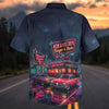 Maxcorners Neon Sunset Drive Retro Diner Classic Car Hawaiian Shirt