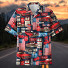 Maxcorners American Classic Car Route 66 Garage Hawaiian Shirt
