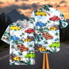 Maxcorners Personalized Car Colorful Hot Rod Tropical Beach Hawaiian Shirt