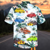 Maxcorners Personalized Car Colorful Hot Rod Tropical Beach Hawaiian Shirt