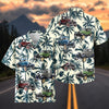 Maxcorners Personalized Car Antique Classic Car Tropical Palm Leaf Hawaiian Shirt