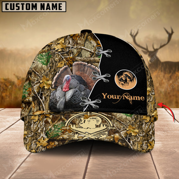 Maxcorners  Hunting Turkey Camo Pattern Personalized 3D Hats