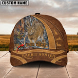 Maxcorners Hunting (Multi Animal Options) Camo Leather Pattern Personalized Hats