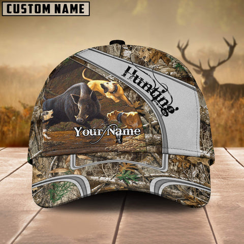 Maxcorners Boar Hunting Camo Pattern Personalized 3D Hats