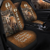 Maxcorners Personalized Name Elk Hunting Forest Hold on Funny Car Seat Covers