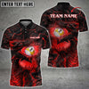 Maxcorners Billiards 9 Ball Fire Dragon Personalized Name, Team Name Unisex Shirt ( 4 Colors )
