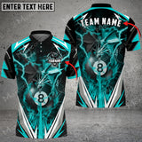 Maxcorners Billiards Thunder Space Dragon Personalized Name, Team Name Unisex Shirt ( 6 Colors )