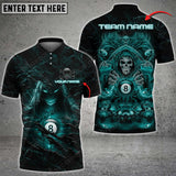 Maxcorners Billiards Fire Reaper Epic Art Personalized Name, Team Name Unisex Shirt ( 6 Colors )