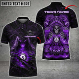 Maxcorners Billiards Fire Reaper Epic Art Personalized Name, Team Name Unisex Shirt ( 6 Colors )