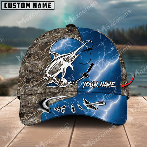 Maxcorners Marlin Personalized Name All Over Printed Classic Cap