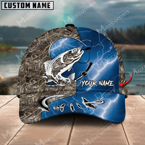 Maxcorners Trout Fishing Personalized Name All Over Printed Classic Cap