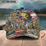 Maxcorners Personalized Epic Tezetis Design Fishing 3D Cap ( Large Mouth Bass, Walleye, Stripped Bass, Trout Fish, Catfish, Crappie, Salmon, Pike )