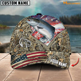 Maxcorners Personalized Epic Tezetis Design Fishing 3D Cap ( Large Mouth Bass, Walleye, Stripped Bass, Trout Fish, Catfish, Crappie, Salmon, Pike )