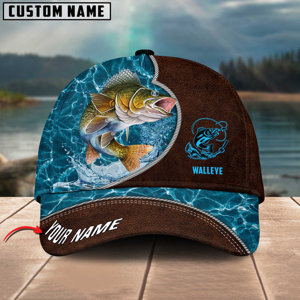 Maxcorners Personalized Epic Shudore Fashion Fishing 3D Cap ( Large Mouth Bass, Walleye, Stripped Bass, Trout Fish, Catfish, Crappie, Salmon, Pike )