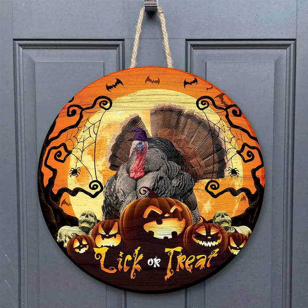 Maxcorners Turkey Hunting Halloween Wooden Sign