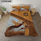 Maxcorners Personalized Name Pheasant Hunting Bedding Set