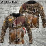 Maxcorners Custom Name Rabbit Hunting Camo 3D All Over Printed Clothes