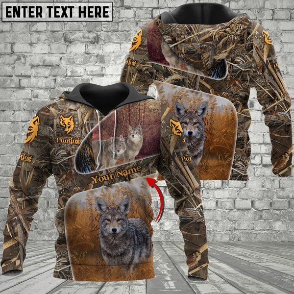 Maxcorners Custom Name Coyote Hunting Camo 3D All Over Printed Clothes