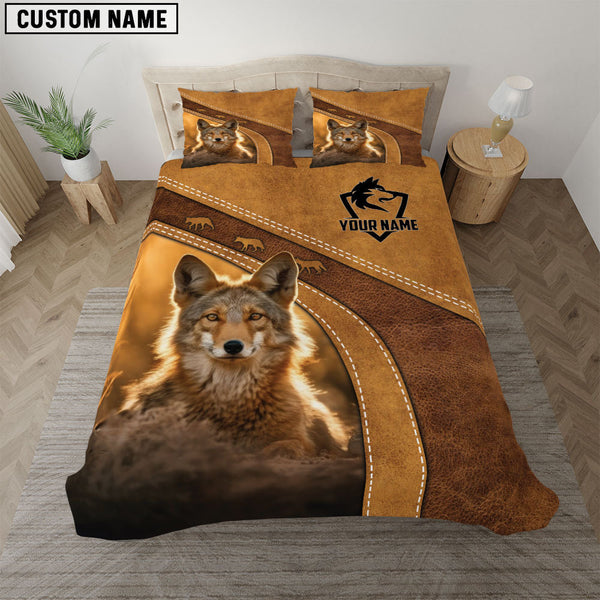 Maxcorners Personalized Name Coyote Hunting Bedding Set