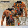 Maxcorners Personalized Name Loralle Born To Hunt Turkey Hunting 3D All Over Printed Clothes