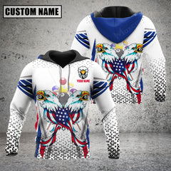 Maxcorners Billiards Double Eagle US Flag 3D All Over Printed Clothes
