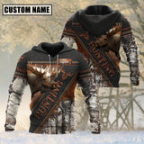 Maxcorners Custom Name Moose Hunting Leather 3D All Over Printed Clothes