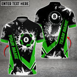 Maxcorners Billiards Flame Declare War Multicolor Option Customized Name 3D Shirt (6 Colors)