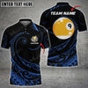 Maxcorners Billiards 9 Ball Hawaii Polynesian Personalized Name, Team Name Unisex Shirt ( 4 Colors )