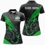 Maxcorners Bowling And Pins Strike Tournament Multicolor Option Customized Name 3D Shirt For Women