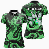 Maxcorners Ladies Bowling Jerseys Multicolor Option Customized Name 3D Shirt For Women