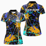 Maxcorners Bowling Ball And Pins Colorful Multicolor Option Customized Name 3D Shirt For Women