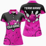 Maxcorners Bowling Ball Multicolor Option Customized Name 3D Shirt For Women