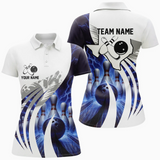 Maxcorners Bowling Texas Lightning Thunder Pattern Multicolor Option Customized Name 3D Shirt For Women