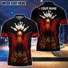 Maxcorners Bowling Ball  And Pins Flame Premium Multicolor Option Customized Name 3D Shirt