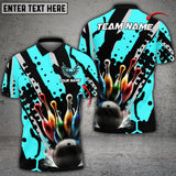 Bowling Ball And Pins Eagle Wings Multicolor Option Customized Name 3D Shirt (6 Colors)