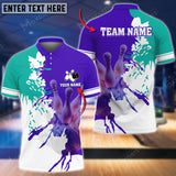 Bowling Ball And Pins Sleeping Legend Multicolor Option Customized Name 3D Shirt (5 Colors)