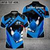 Maxcorners Bowling Ball Premium Multicolor Option Customized Name 3D Shirt