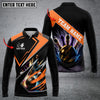 Maxcorners Bowling And Pins Premium Multicolor Option Customized Name Long Sleeve 3D Shirt