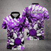 Maxcorners Bowling And Pins Troubled Art Multicolor Option Customized Name 3D Shirt