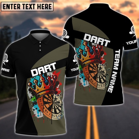 Maxcorners King Of Dart Darts Personalized Name And Team Name 3D Shirt