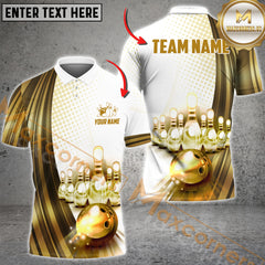 Maxcorners Classic Bowling Jersey Multicolor Options Personalized Name, Team Name 3D Shirt