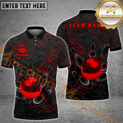 Maxcorners Premium Bowling Jersey Multicolor Options Personalized Name, Team Name 3D Shirt