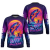 Maxcorners WTF Where Is The Fish Mens Fishing UPF Shirts, Long Sleeve Fishing Shirts, Hooded Sun Shirt, UV Shirts For Men