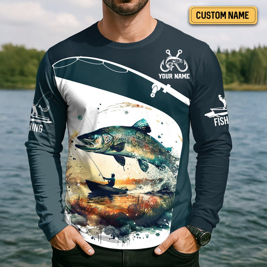 Maxcorners Can't Work Today My Arm Is In A Cast Long Sleeve Fishing Shirts, UPF Fishing Shirts, Long Sleeve Tops