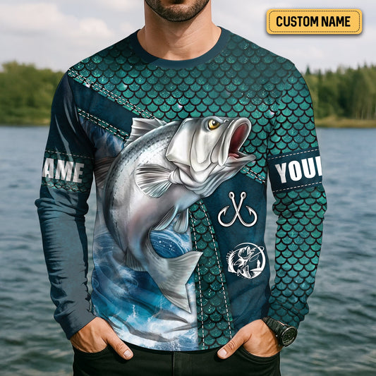 Maxcorners Fishing Saved Me From Becoming a Pornstar SPF Shirts For Men, Funny Fishing Shirts, Men Long Sleeve Shirt