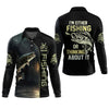 Maxcorners I'm Fishing, Thinking About It, Funny Fishing Shirts, UV Shirts For Men, Men Long Sleeve Shirts