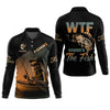 Maxcorners WTF Where's The Fish, Funny Skeleton Shirts, Fishing UV Shirts, Gag Gifts For Men, Mens Casual Shirt