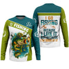 Maxcorners I Like Fishing Fishing UPF Shirts, Breathable Long Sleeve Shirt, Funny Fishing T-Shirt, Men Long Sleeve Shirts