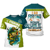 Maxcorners I Like Fishing Fishing UPF Shirts, Breathable Long Sleeve Shirt, Funny Fishing T-Shirt, Men Long Sleeve Shirt