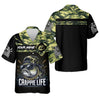 Maxcorners Crappie Life Camo Fishing Shirt, Fishing T-Shirts Funny, SPF Long Sleeve Shirts, Men Long Sleeve Shirt